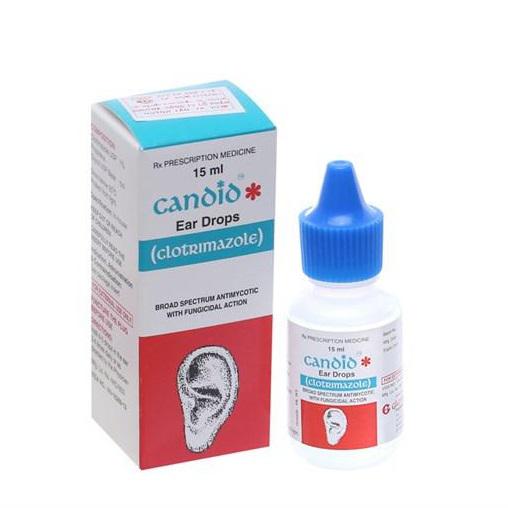 Thuốc Nhỏ Tai Candid (Clotrimazol) Glenmark (C/15ml)