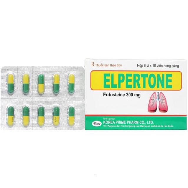 Elpertone (Erdosteine) 300mg Korea Prime (H/60v)