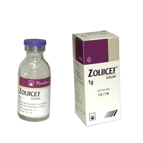 Zoliicef (Cefazolin) 1g Pymepharco (Lọ/1gr)