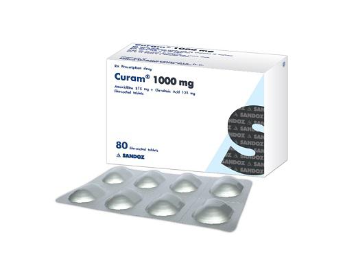 Curam 1000mg (Amoxicillin, Acid Clavulanic) Sandoz (H/80v)