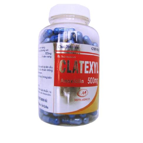 Clatexyl (Amoxicilin) 500mg Minh Hải (C/200v)