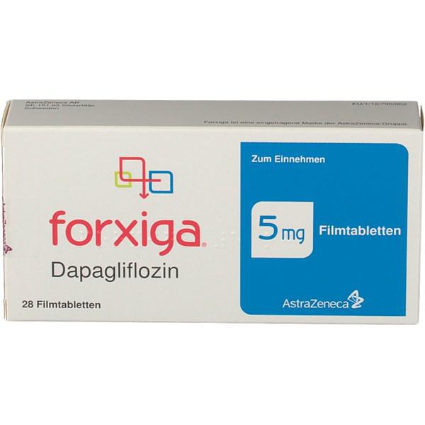 Forxiga 5mg Dapagliflozin Astrazeneca (h/28v)