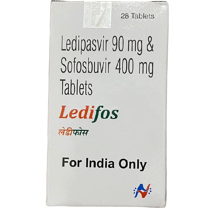 Ledifos (Ledipasvir và Sofosbuvir) Hộp 28 viên (Ấn Độ)