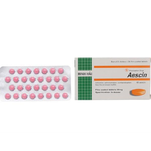 Aescin 20mg Minh Hải (H/90v)