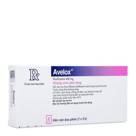 Avelox 400mg (Moxifloxacin) Bayer (h/5v)