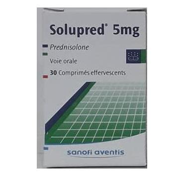 Solupred 5mg (Prednisolone) Sanofi (C/30v) France