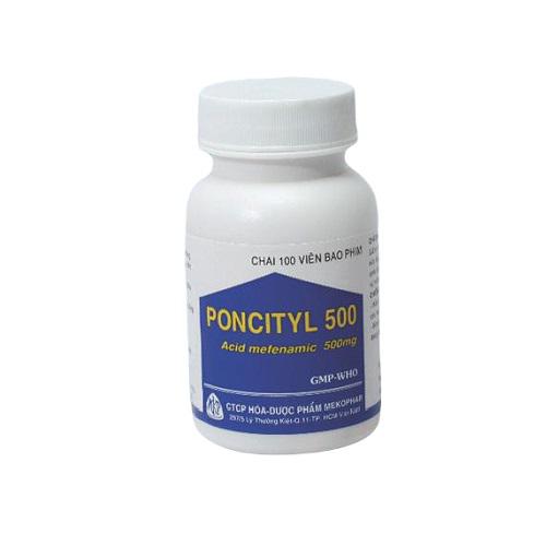 Poncityl 500 (Acid Mefenamic) Mekophar (C/100v)