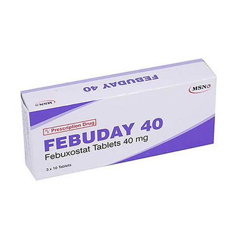 Febuday 40mg (Febuxostat) MSN (H/30v)
