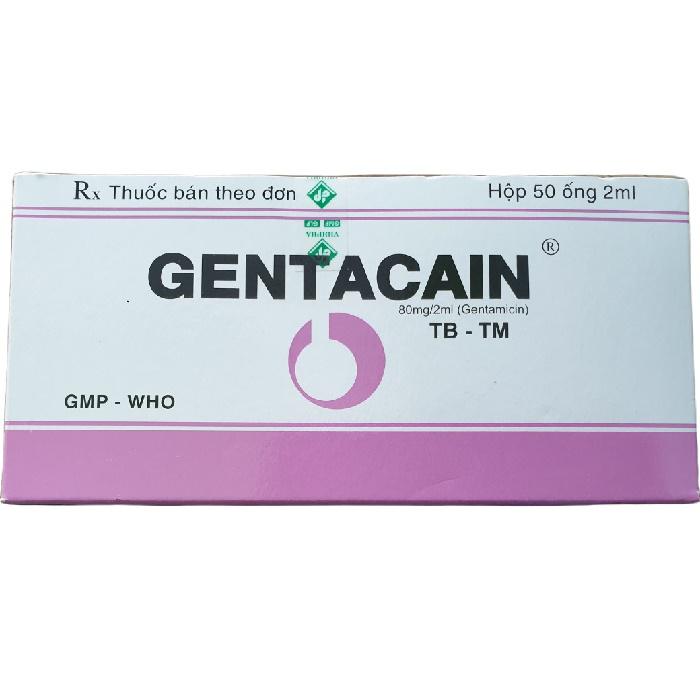 Gentacain 80mg/2ml (Gentamicin) Vidipha (H/50 ống/2ml)