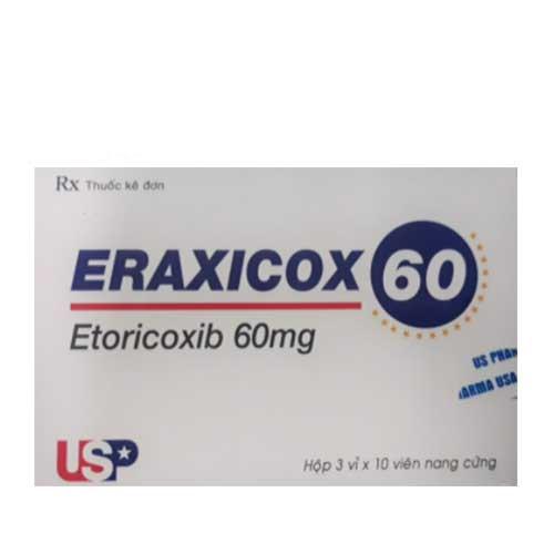 Eraxicox 60mg (Etoricoxib) US Pharma (Lốc/5h/30v)