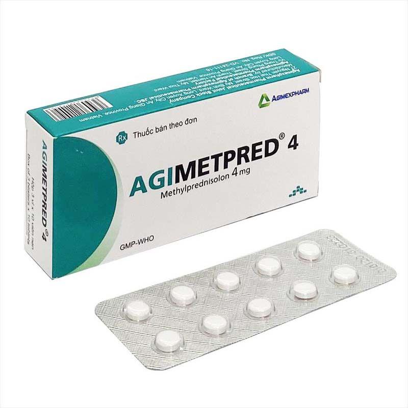 Agimetpred 4mg (Methylprednisolon) Agimexpharm (H/30v)