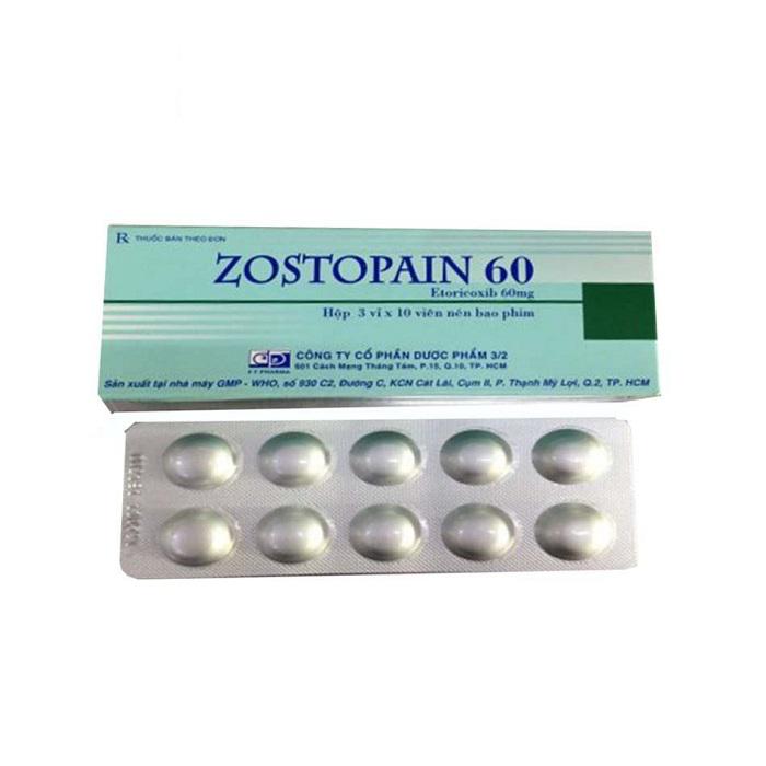 Zostopain (Etoricoxib) 60mg Dược Phẩm 3/2 (H/30v)