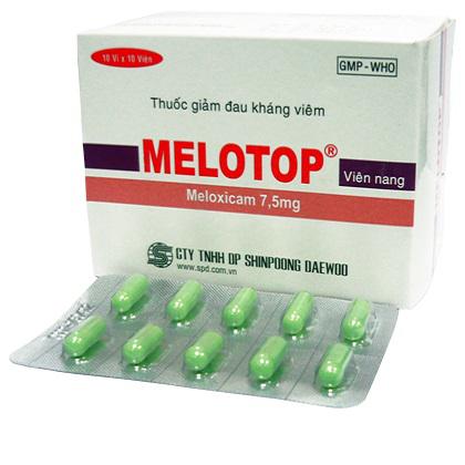 Melotop (Meloxicam) 7.5mg Shinpoong (H/100v)