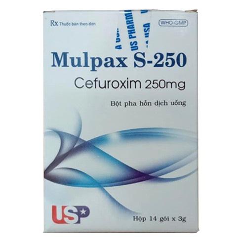 Mulpax S-250 (Cefuroxim) US Pharma (H/14 gói)