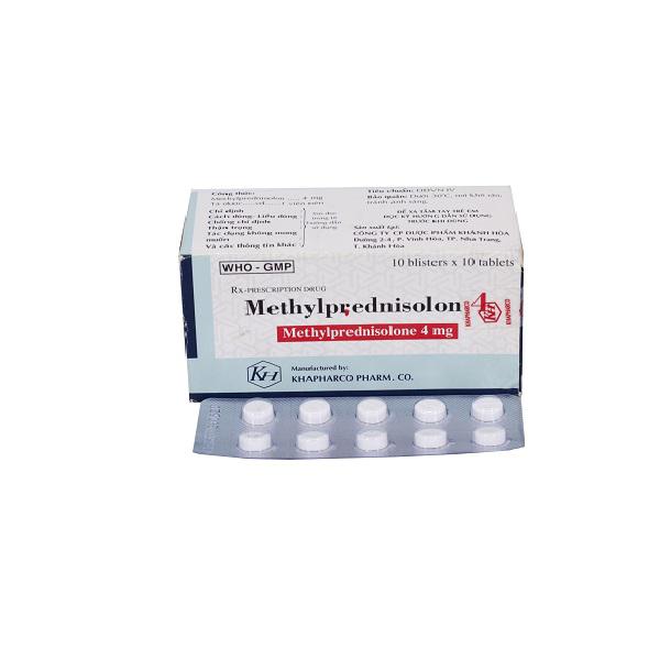 Methylprednisolon 4mg Khapharco (H/100v)