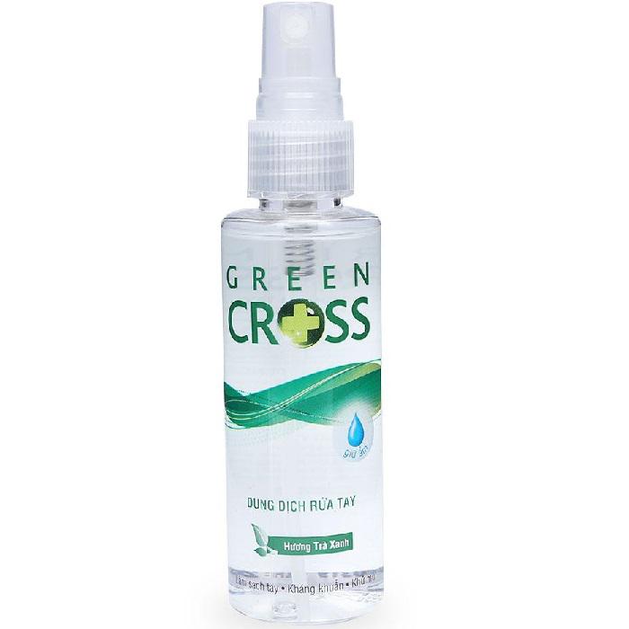 Xịt Rửa Tay Khô Green Cross Hương Trà Xanh (C/70ml)