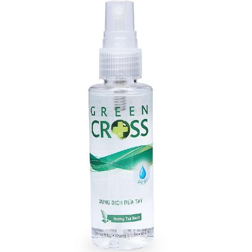 Xịt Rửa Tay Khô Green Cross Hương Trà Xanh (C/70ml)