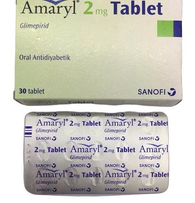 Amaryl 2mg (Glimepirid) Sanofi Turkey (H/30V)
