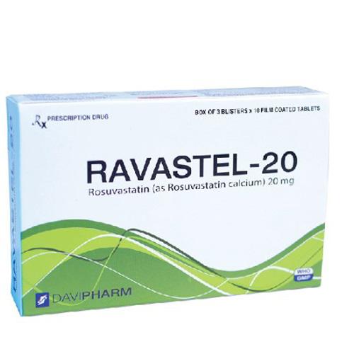 Ravastel 20 (Rosuvastatin) Davipharm (H/30v)