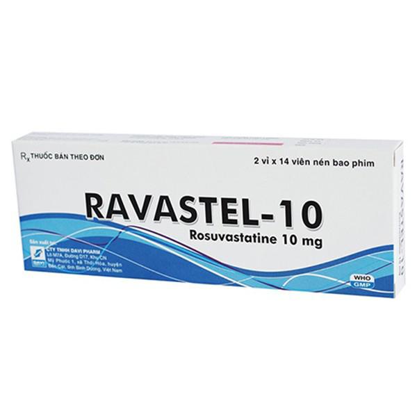 Ravastel 10 (Rosuvastatin) Davipharm (H/28v)