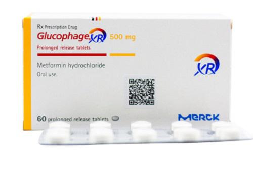 Glucophage XR 500mg (Metformin) Merck (H/60v)