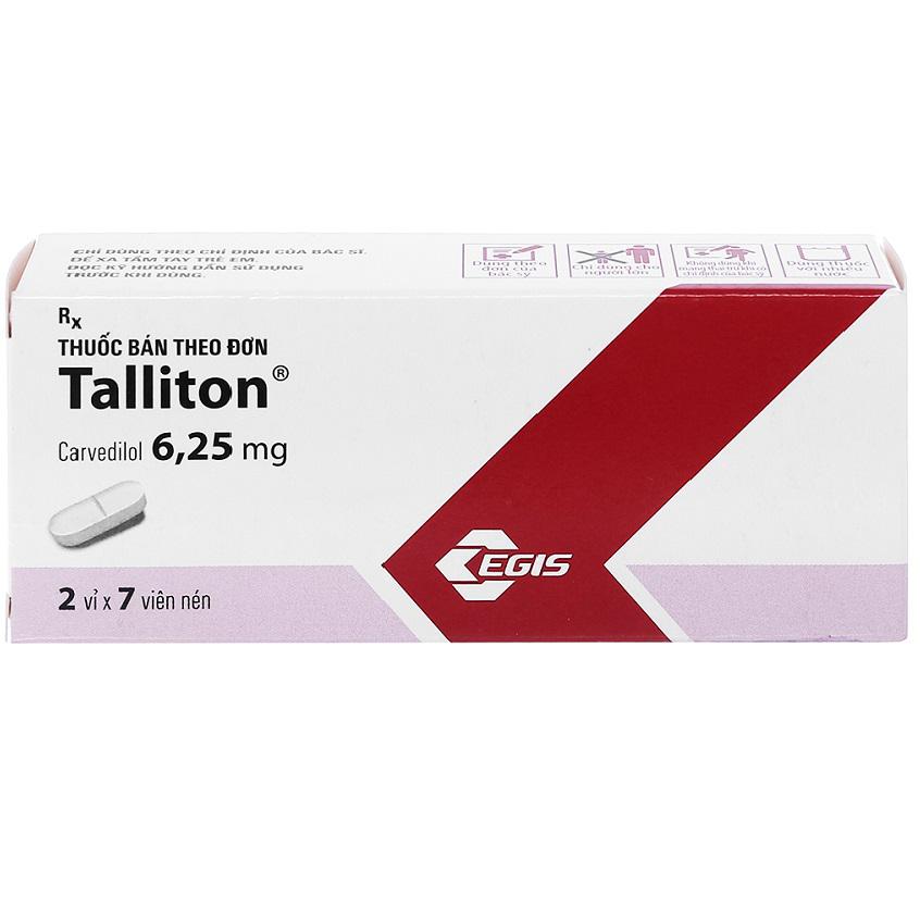 Talliton 6.25mg (Carvedilol) Egis (H/14v)