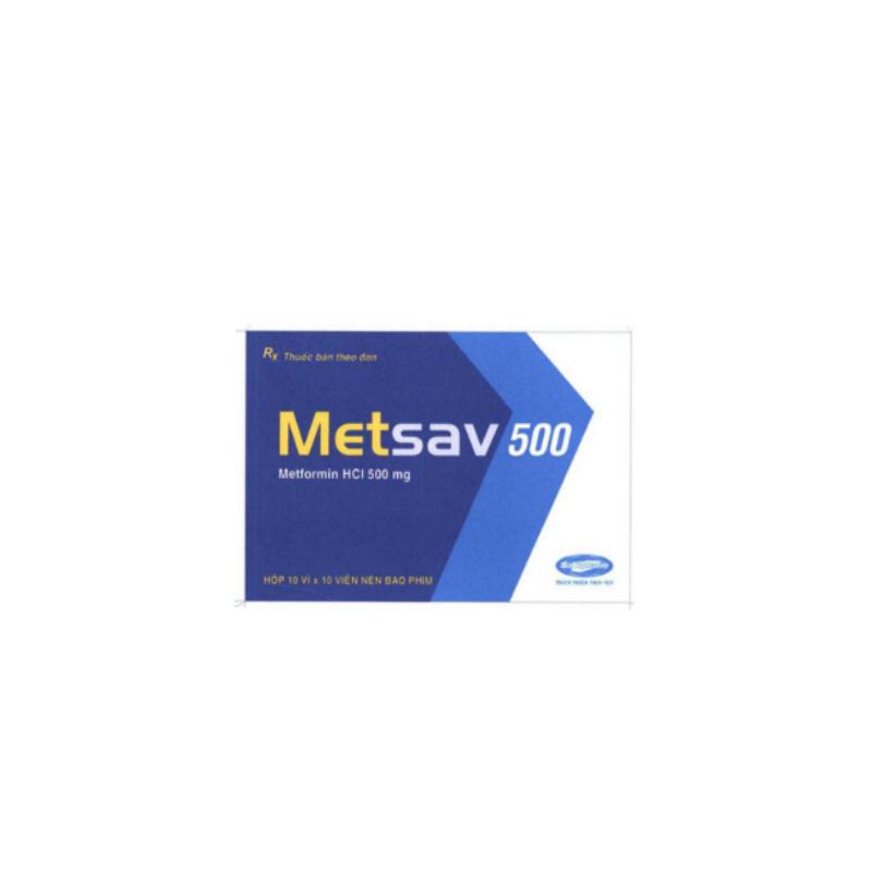 Metsav 500 (Metformin) Savipharm (H/100v)