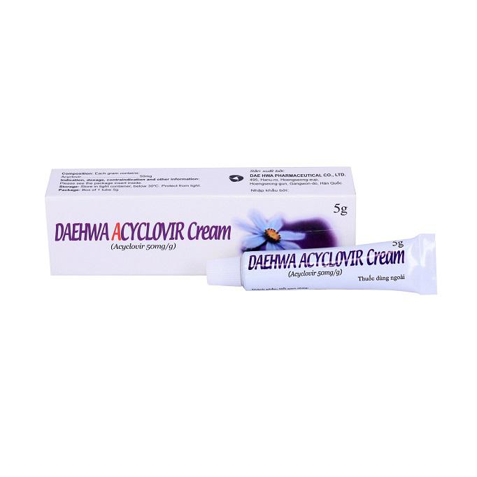 Daehwa Acyclovir Cream (Lốc/10Tuýp/5gr)