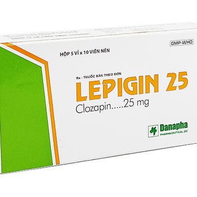 Lepigin 25 (Clozapin) Danapha (H/50v)