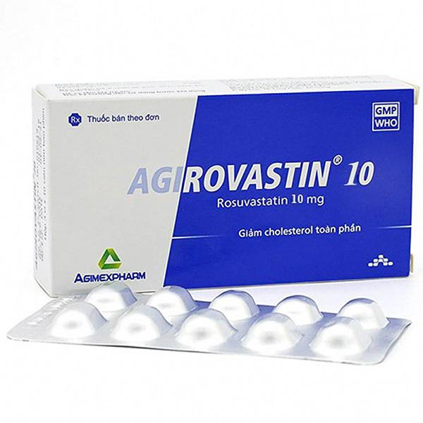 Agirovastin 10 (Rosuvastain 10mg) Agimexpharm (H/30v)