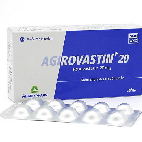 Agirovastin 20 (Rosuvastain 20mg) Agimexpharm (H/30v)