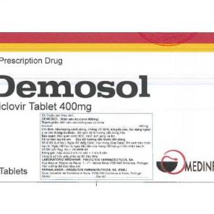 Demosol Acyclovir 400mg Portugal (H/25v)