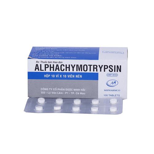 Alphachymotrypsin Minh Hải (H/100v)(Vỉ Thường)