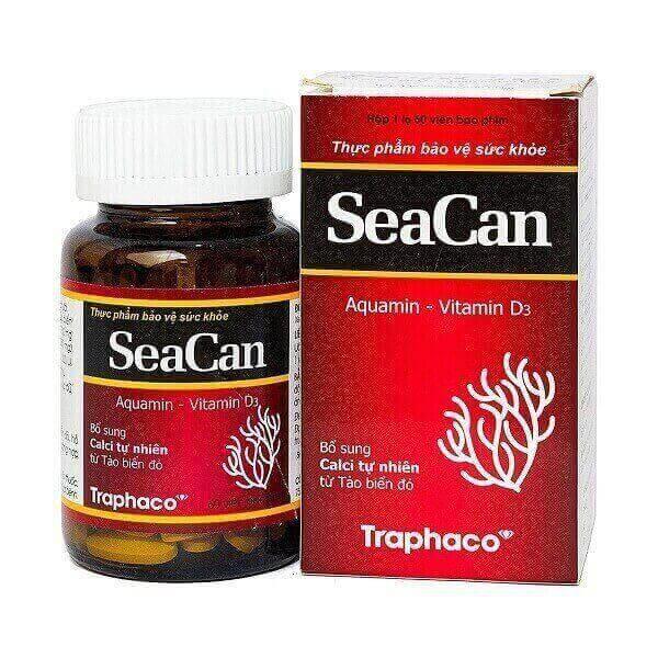 Seacan (Aquamin, Vitamin D3) Traphaco (C/60v)