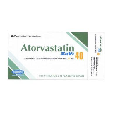 Atorvastatin 40mg Savi (H/30v)