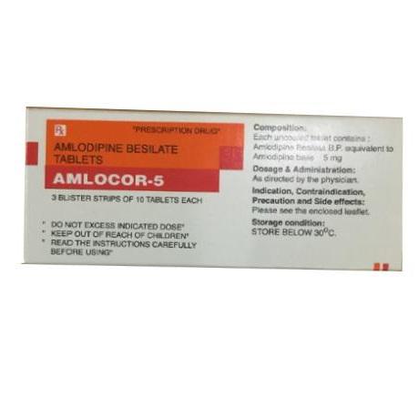 Amlocor 5mg (Amlodipine) Torrent (H/30v)