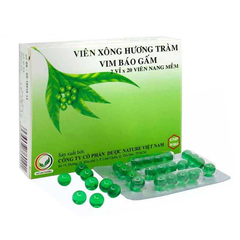 Viên Xông Hương Tràm Vim Báo Gấm (H/40v)