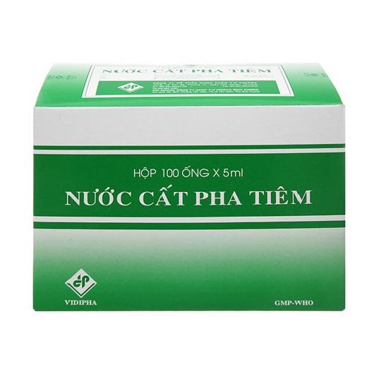 Nước Cất Pha Tiêm Vidipha (H/100o/5ml)