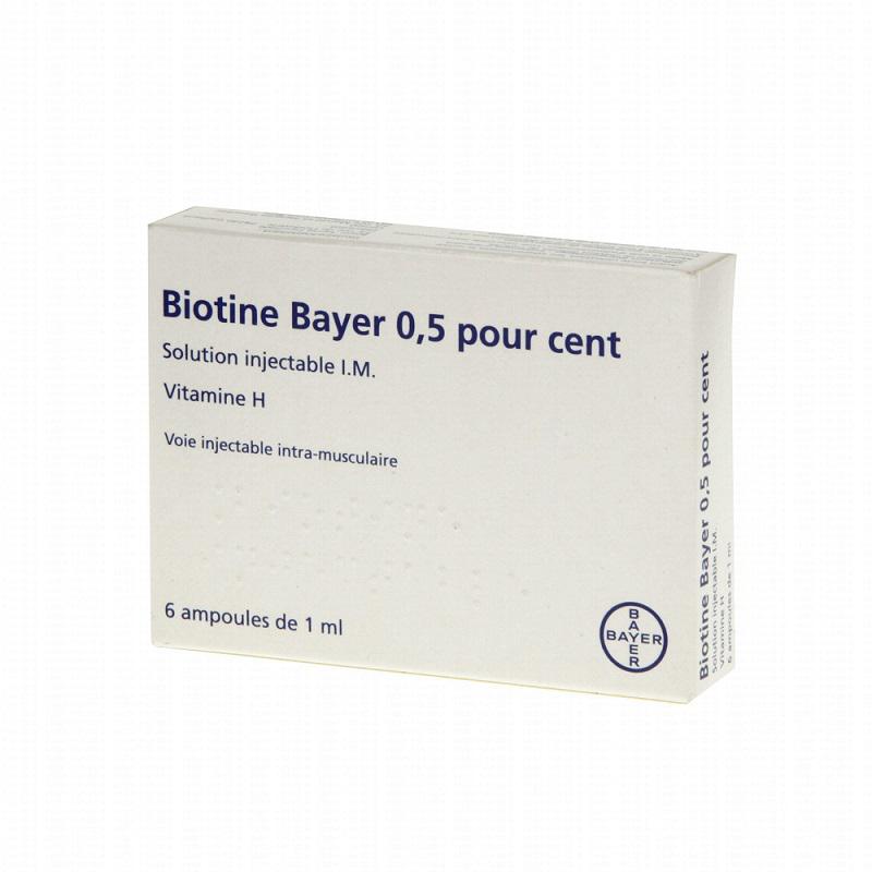 Biotine Bayer 0.5 Inj (H/6 ống)