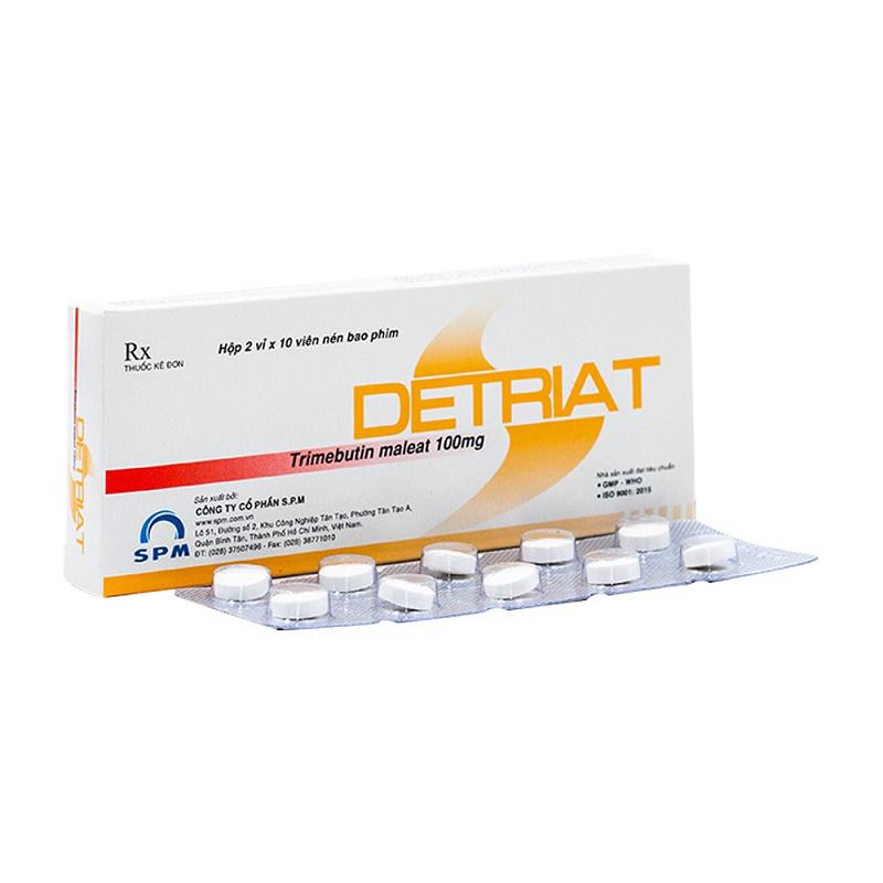 Detriat 100 (Trimebutine) SPM (Hộp/20v)