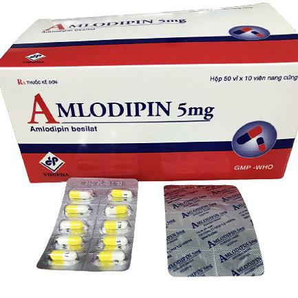 Amlodipin 5mg Vidipha (H/500v) (Lớn)