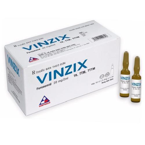 Vinzix 20mg/2ml (Furosemid) Vinphaco (H/50o/2ml)