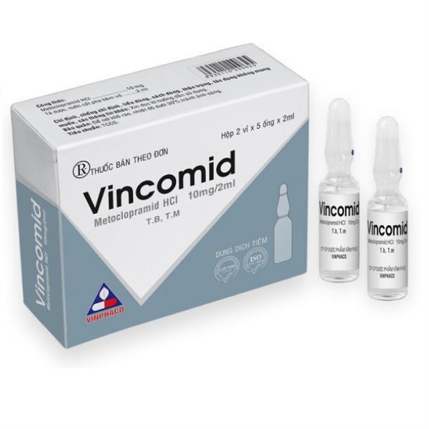 Vincomid 10mg/2ml (Metoclopramid) Vinphaco (H/10 ống/2ml)