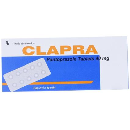 Clapra 40 (Pantoprazole) Clesstra (H/20v)