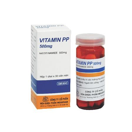Vitamin PP 500mg Mekophar (Lốc/10chai/30v)