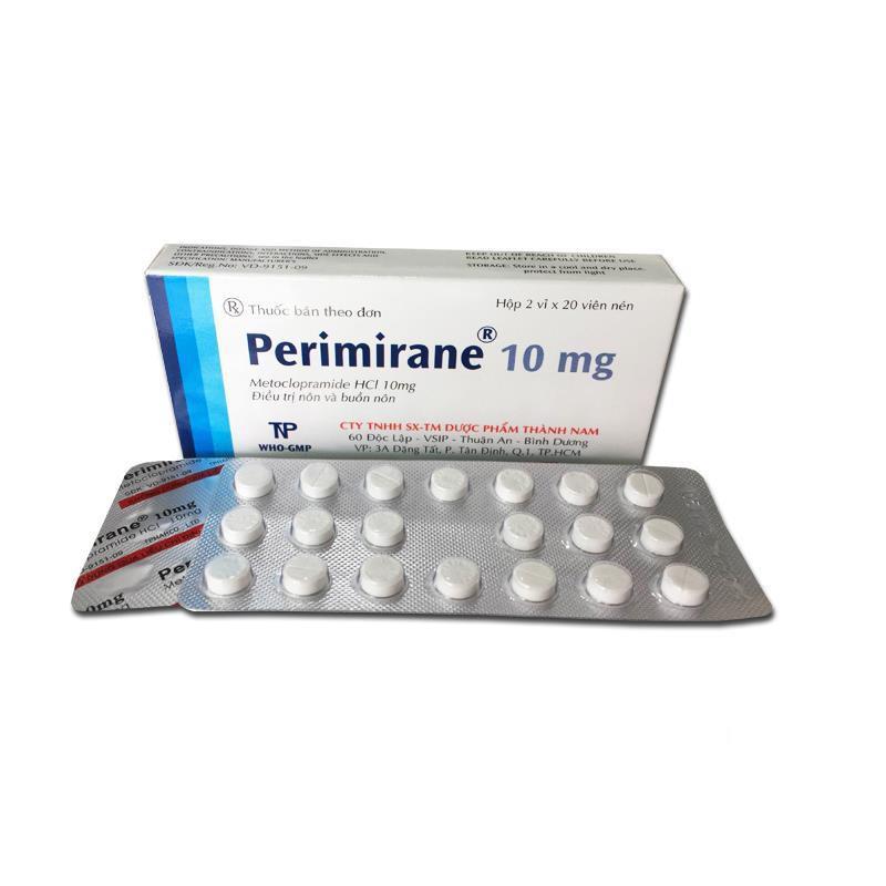 Perimirane 10 (Metoclopramid) Thành Nam (Hộp/40v)