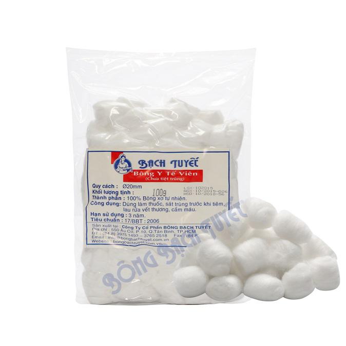 Bông Viên Bạch Tuyết 100gr (Gói)