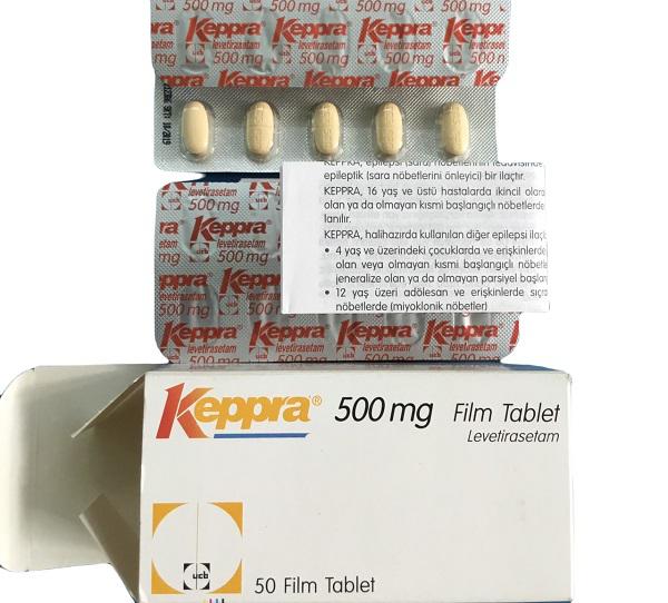Keppra 500mg (Levetiracetam) UCB Turkey (H/50v)