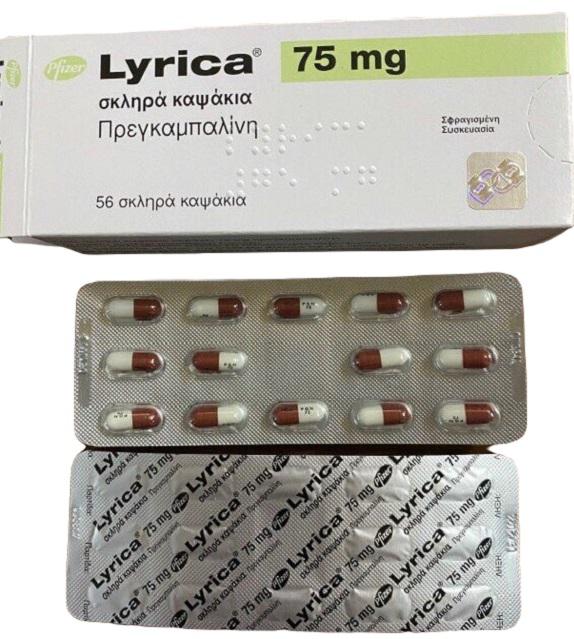 Lyrica 75mg (Pregabalin) Pfizer Greece (H/56V)