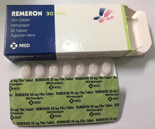 Remeron 30mg (Mirtazapin) MSD Turkey (H/28v)